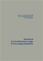 Erich Potthoff - Handbuch der Gesellschaftsverträge in Personalgesellschaften