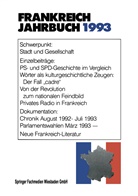 Deutsch-Französisches Institut, Kenneth A. Loparo, Deutsch-Französisches Institut - Frankreich-Jahrbuch 1993