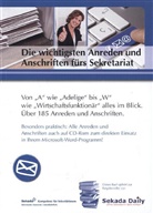 Eike Hovermann, Claudia Marbach - Die wichtigsten Anreden & Anschriften fürs Sekretariat, m. CD-ROM