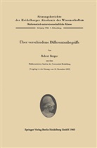 Robert Berger - Über verschiedene Differentenbegriffe