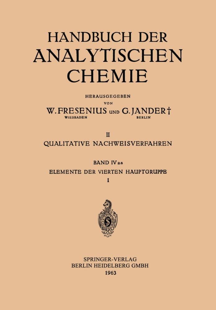 Hans Grassmann - Elemente der Vierten Hauptgruppe - I: Kohlenstoff · Silicium