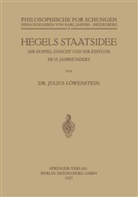 Julius Löwenstein, Julius (Dr.) Löwenstein - Hegels Staatsidee