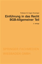 Eugen Klunzinger - Einführung in das Recht BGB-Allgemeiner Teil