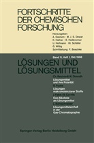 F Fischer, F G Fischer, F. G. Fischer, H Kohlschütter, H W Kohlschütter, H. W. Kohlschütter... - Fortschritte der chemischen Forschung, 4 Tle.