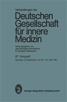 Bernhard Schlegel, Professor Bernhard Schlegel, Professor Dr Bernhard Schlegel, Professor Dr. Bernhard Schlegel - 87. Kongreß, 4 Tle.