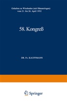 Fr. Kauffmann, Professor Dr Fr Kauffmann, Professor Dr. Fr. Kauffmann, Professor Fr. Kauffmann - 58. Kongreß