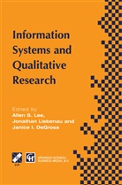 Janice DeGross, Janice I. DeGross, Janice I DeGross, Allen Lee, Jonatho Liebenau, Jonathon Liebenau - Information Systems and Qualitative Research