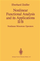 E Zeidler, E. Zeidler - Nonlinear Functional Analysis and its Applications