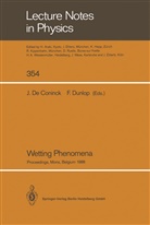 Joe De Coninck, Joel De Coninck, Dunlop, Dunlop, Francois Dunlop - Wetting Phenomena