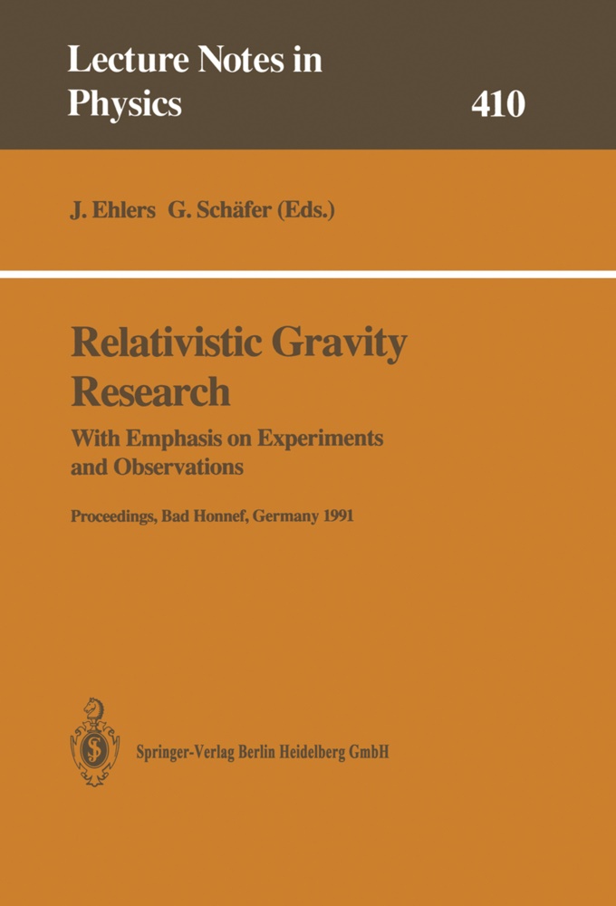 Jürge Ehlers, Jürgen Ehlers, Schäfer, Schäfer, G. Schäfer - Relativistic Gravity Research With Emphasis on Experiments and Observations