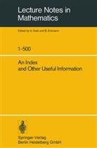 Dold, A Dold, A. Dold, Albrecht Dold, B Eckmann, B. Eckmann - An Index and Other Useful Information