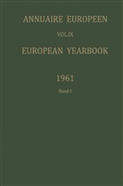Conseil de l'Europe, Council of Europe, Council of Europe / Conseil de L Europe, Council of Europe / Conseil de l'Europe, Council of Europe/Conseil de L'Europe, Kenneth A Loparo... - Annuaire Européen / European Yearbook