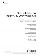 Hans Magolt, Marianne Magolt - Die schönsten Herbst- und Winterlieder für 2 Violinen und Violoncello (oder 2 Violinen und Viola), Violoncellostimme