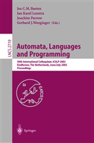 Jos C. M. Baeten, Jos C.M. Baeten, Joseph C. M. Baeten, Ja Karel Lenstra, Jan Karel Lenstra, Jan Karel Lenstra... - Automata, Languages and Programming, 2 Teile