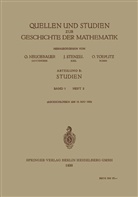 Neugebauer, O Neugebauer, O. Neugebauer, Stenzel, J Stenzel, J. Stenzel... - Quellen und Studien zur Geschichte der Mathematik