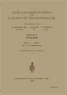 Neugebauer, O Neugebauer, O. Neugebauer, Juliu Stenzel, Julius Stenzel, Otto Toeplitz - Quellen und Studien zur Geschichte der Mathematik, Astronomie und Physik