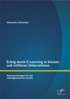 Alexandra Schneider - Erfolg durch E-Learning in kleinen und mittleren Unternehmen: Voraussetzungen für das selbstgesteuerte Lernen