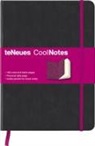 CoolNotes, Notizbuch, groß, Black/Leopard Pink