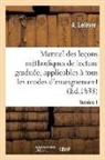 A. Lefèvre, LeFevre a., Lefevre-A - Manuel des lecons methodiques de