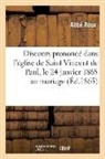 Abbé Roux, ROUX ABBE, Roux-A - Discours prononce dans l eglise