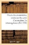 Sans Auteur, Sans Auteur, XXX - Proces des ex ministres,