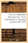 Sans Auteur, S. Ponnoutamby, PONNOUTAMBY S., Sans Auteur, XXX - Note sur la legislation