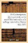 Sans Auteur, Sans Auteur, XXX - Un contemporain. quelques mots