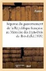 France, Tribunal d'Arbitrage - Reponse du gouvernement de la