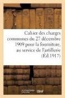 Sans Auteur - Cahier des charges communes du 27