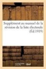 Sans Auteur - Supplement au manuel de la