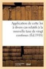 Sans Auteur - Application de cette loi a divers