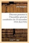Bourgeois, Leon Bourgeois, Léon Bourgeois, Bourgeois-L - Discours prononce a l assemblee