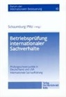 Pete Bilsdorfer, Gerhar Ege, Hans F Flick, J Piltz, Detlev J. Piltz, Haral Schaumburg... - Betriebsprüfung internationaler Sachverhalte