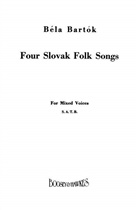 Béla Bartók - Vier slowakische Volkslieder, gemischter Chor (SATB) und Klavier, Chorpartitur
