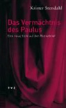 Krister Stendahl - Das Vermächtnis des Paulus