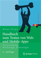 Klaus Franz - Handbuch zum Testen von Web- und Mobile-Apps