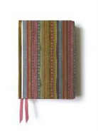 Flame Tree - Pink & Green Stripes. (Contemporary Foiled Journal)