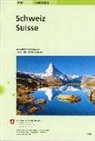 Bundesam für Landestopografie swisstopo, Bundesamt für Landestopografie swisstopo - Landeskarte der Schweiz mit umliegenden Ländern. Gefalzt