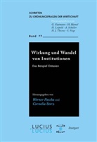 Werner Pascha, Cornelia Storz - Wirkung und Wandel von Institutionen