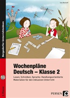 Ines Bischoff - Wochenpläne Deutsch - Klasse 2, m. 1 CD-ROM