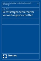 Anja Baars - Rechtsfolgen fehlerhafter Verwaltungsvorschriften