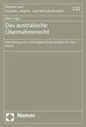 Mark Unger - Das australische Übernahmerecht
