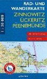 Rad- und Wanderkarten: Rad- und Wanderkarte Zinnowitz, Ückeritz, Peenemünde