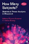 Christine Blasey, Christine M. Blasey, Christine M. M. Blasey, Blasey Christine M., Helena C. Kraemer, Helena Chmura Kraemer... - How Many Subjects?