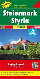 Freytag-Berndt und Artaria KG, Freytag-Bernd und Artaria KG, Freytag-Berndt und Artaria KG - Freytag & Berndt Auto + Freizeitkarte Steiermark, Top 10 Tips, Autokarte 1:150.000. Freytag & Berndt Leisure map Styria
