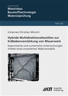 Johannes Christian Münich - Hybride Multidirektionaltextilien zur Erdbebenverstärkung von Mauerwerk - Experimente und numerische Untersuchungen mittels eines erweiterten Makromodells