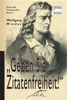 Wolfgang Mieder - "Geben Sie Zitatenfreiheit!"