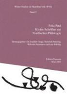 Fritz Paul, Heinrich Detering, Joachim Grage, Wilhelm Heizmann, Lutz Rühling - Kleine Schriften zur Nordischen Philologie