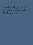 Frankfurt/Main Hindemith-Institut - Hindemith-Jahrbuch. Bd.31/2002