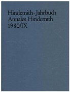 Frankfurt/Main Hindemith-Institut - Hindemith-Jahrbuch. Bd.9/1980